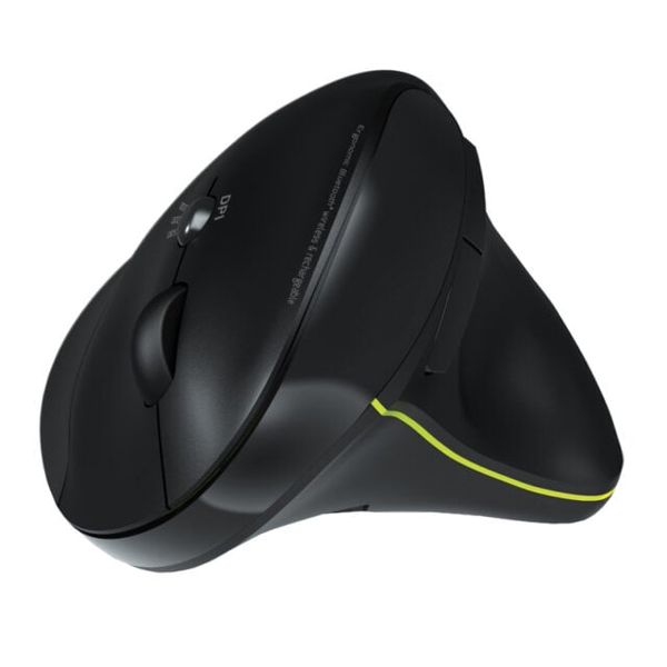 Port Connect Wireless Rechargeable Ergo Mouse Bluetooth - Black