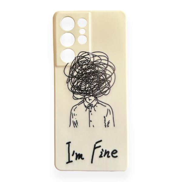 AMA Silicon Protective Case I Am Fine for Samsung A52 / A52s 5G