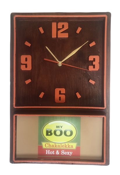 Retro Box Clock (Orange) My Boo (29)