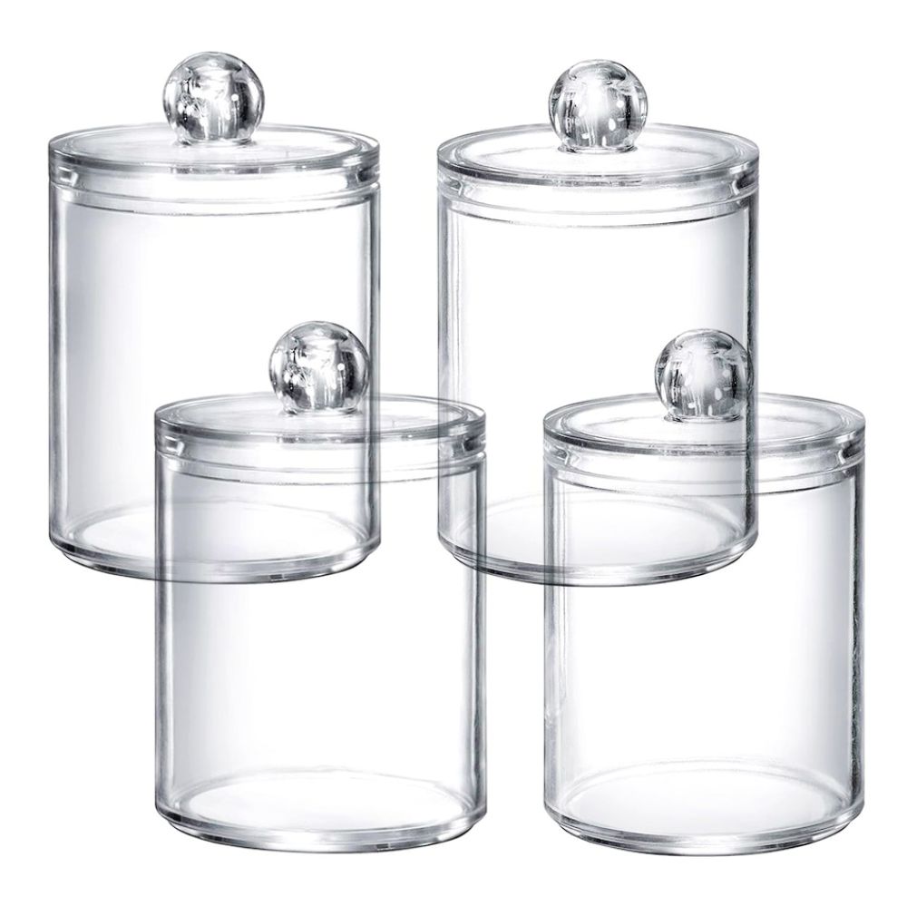 Maisonware Bathroom Accessory Qtip Holder Jars 4 Pack Shop Today