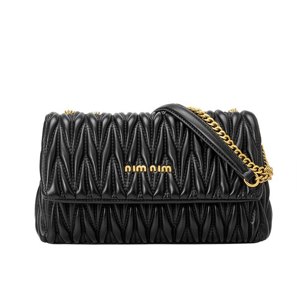 Wrinkled Soft Leather Crossbody Bag