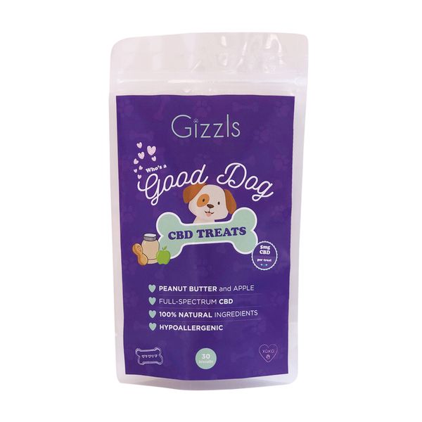 Gizzls Peanut Butter &amp; Apple CBD Dog Treats