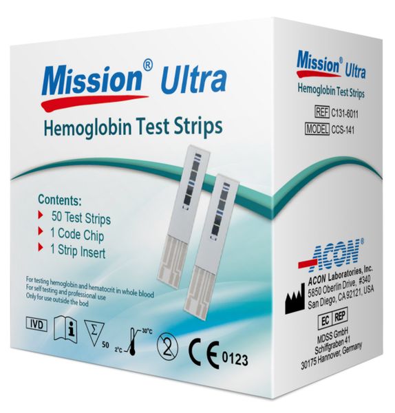 Haemoglobin Ultra Test Strips