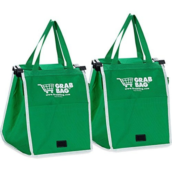 Reusable Shopping Cart Collapsible Bags with Handles - 2 Pack