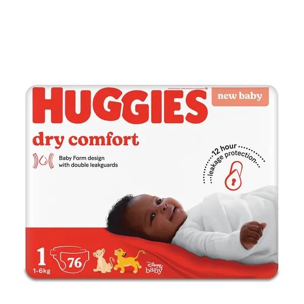 Huggies Dry Comfort Nappies Size 1 76s Bulk Pack Shop Today. Get it