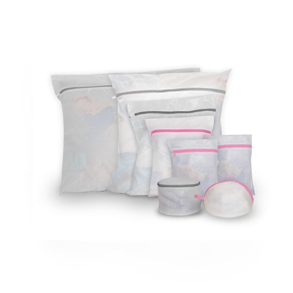 Washing Bag for Delicates - 8 Piece Laundry Wash Bags for Clothes, Bras &amp; Lingerie