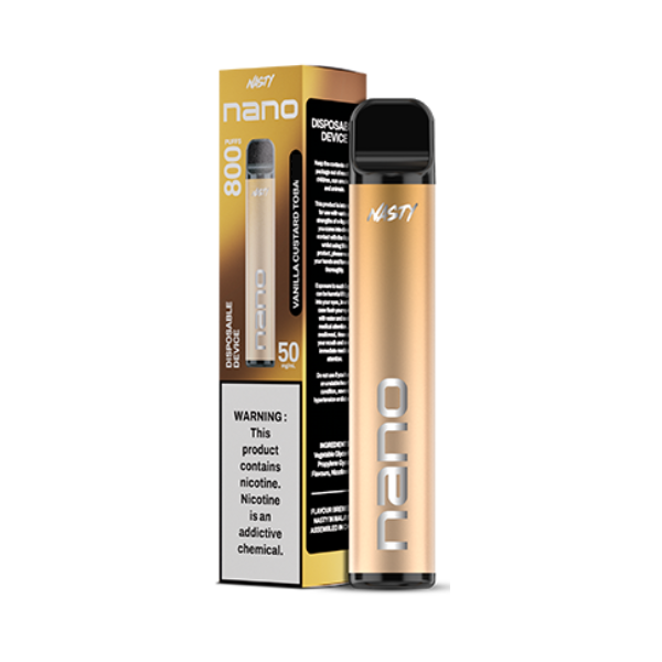 NASTY Nano Disposable Vape 50mg - Vanilla Custard Toba