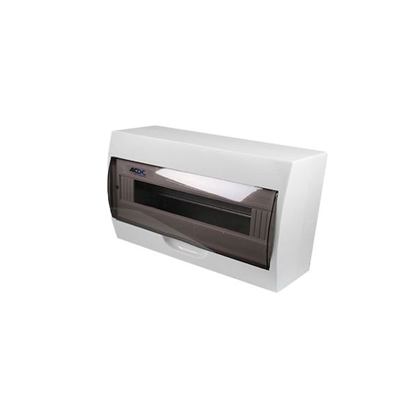 ACDC - White DIN DB 18-Way Surface With Door And Tray