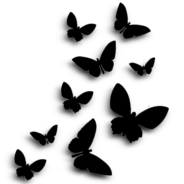 TrendSpire Flying Butterflies Vinyl Stickers