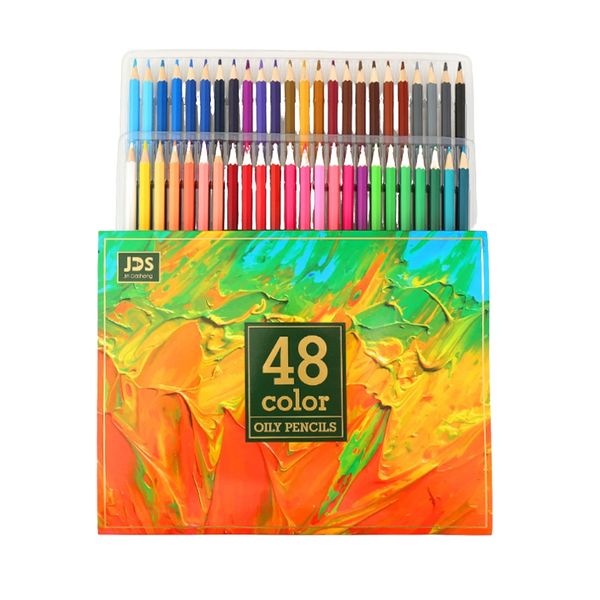 Oily Hand-Painted Colored Pencil Set-48 Colors