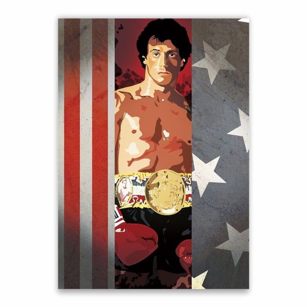 Rocky USA Flag Poster - A1
