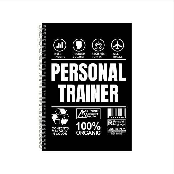 Personal Trainer Notebook -Fitness Gift Idea A4 Notepad 15
