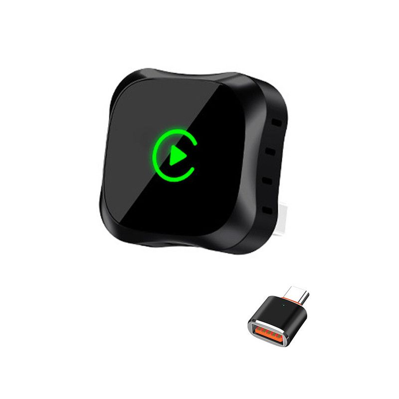 Mini Wireless CarPlay USB Adapter Compatible with Android Auto and iPhone
