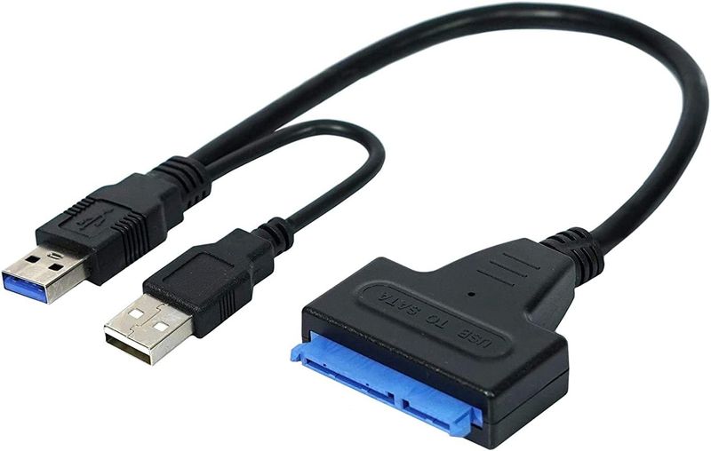 USB 3.0/2.0 Male to SATA Male Hard Drive Cable with HDD Holder case