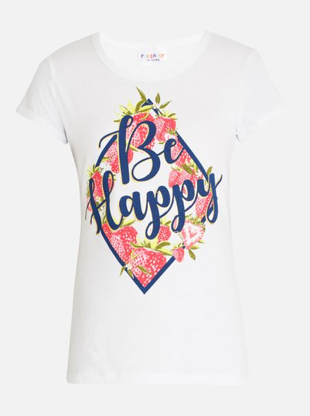 Kid's POP CANDY Printed Tee White
