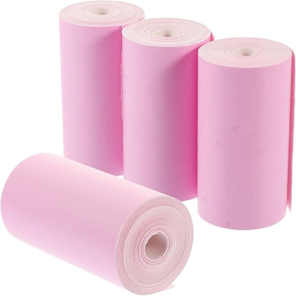 4 Rolls Thermal Receipt Paper Rolls 5.7 X 3 Inches Colored Thermal Cash