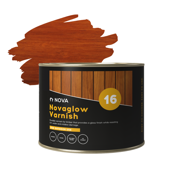 Nova Coatings - 16 NovaGlow Varnish Dark Oak - 1lt