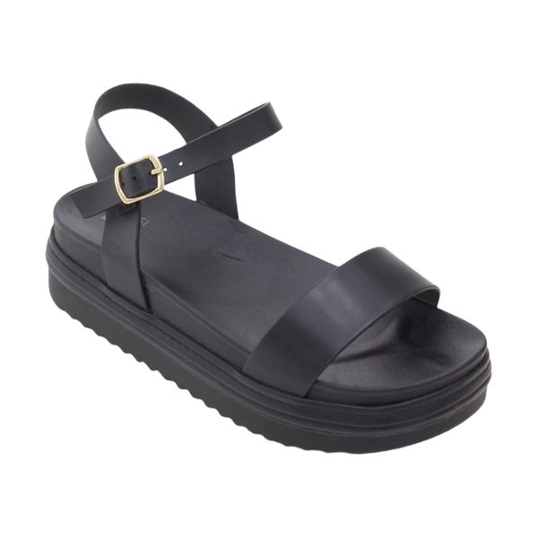 Lamara Paris Women Black Sandals image