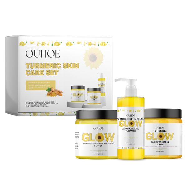 Turmeric Skincare Set: Nourish, Cleanse &amp; Refine Skin