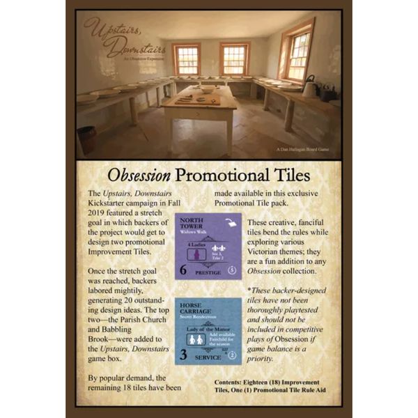 Obsession Second Edition - Promotional Tiles