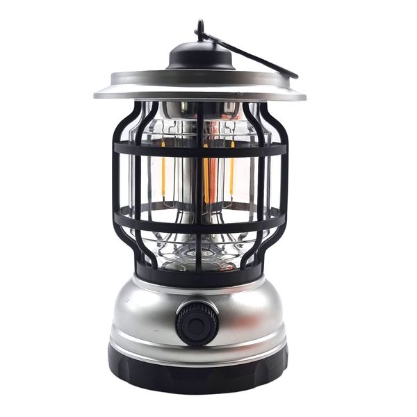 Multi -Functional Solar Indoor/Outdoor Lantern - Silver
