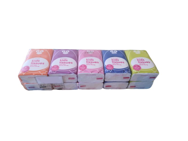 Kids Tissue 3 ply - 10 p/pak