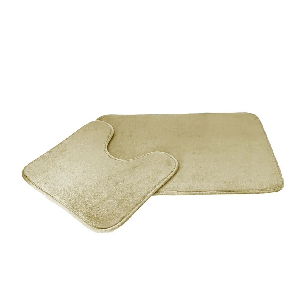 2 Piece NonSlip Memory Foam Bathroom Rugs and Mats Set Shop Today