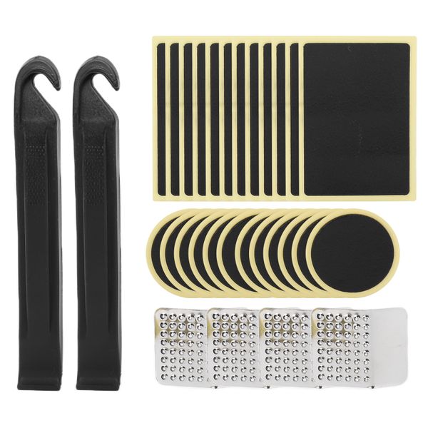 Glueless Bike Tire Repair Patches - 30 Piece