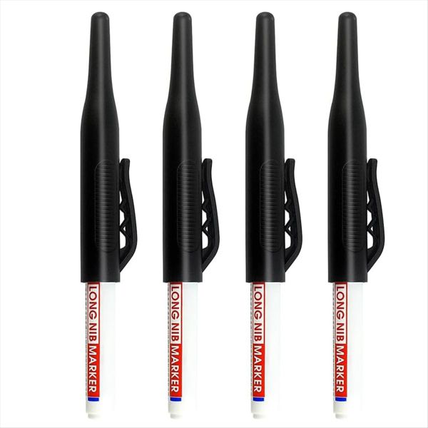 Long-Head Deep Hole Marker Metal Markers for Steel Black