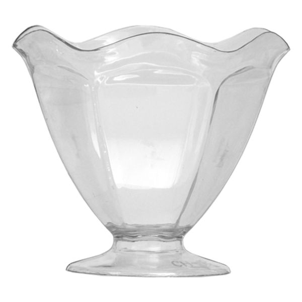 Regent Disposable Plastic Stemmed Dessert Cups Wave 75X80mm 2 Pack 10 Pcs