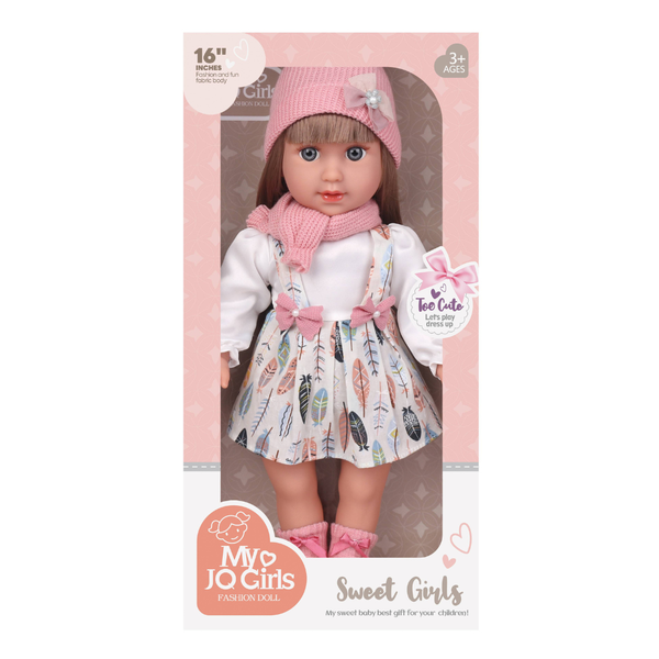 Fashion Doll - Melissa - Dress, Beanie &amp; Shoes - 40cm
