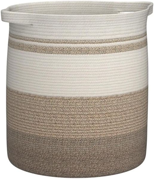 Cotton Rope Laundry Basket, 45cm