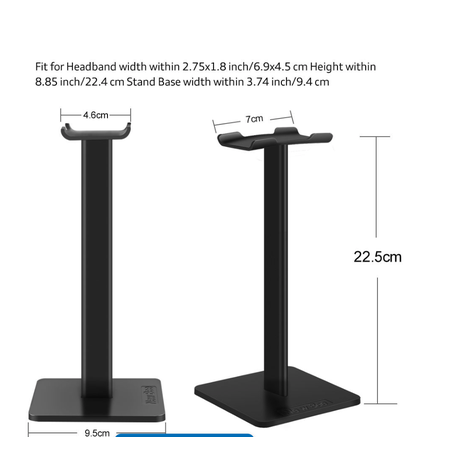 New Bee Headphone Stand Universal Aluminum Alloy Gaming Headset Holder for  All Headphone Sizes 