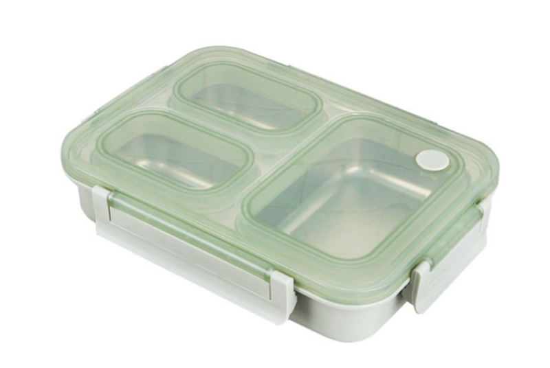 1000ml 304 Stainless Steel Lunch Box Trout Lunch Box Flameproof Bento Adul