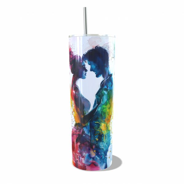 Boy and Girl 0.6 L Leak Proof Travel Tumbler
