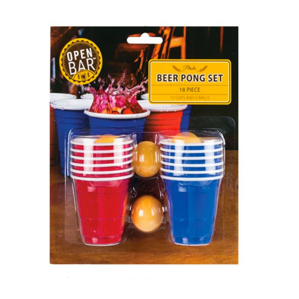 Beer Pong Set Mini - 18 Piece - 4 Pack