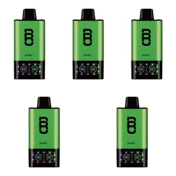 Bro Vapes Hookah 60000 Puffs DTL - Secret (Pack of 5)
