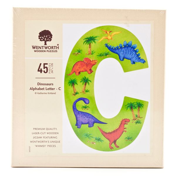 Dinosaurs Letter C - 45 Piece Kids Alphabet Wood image