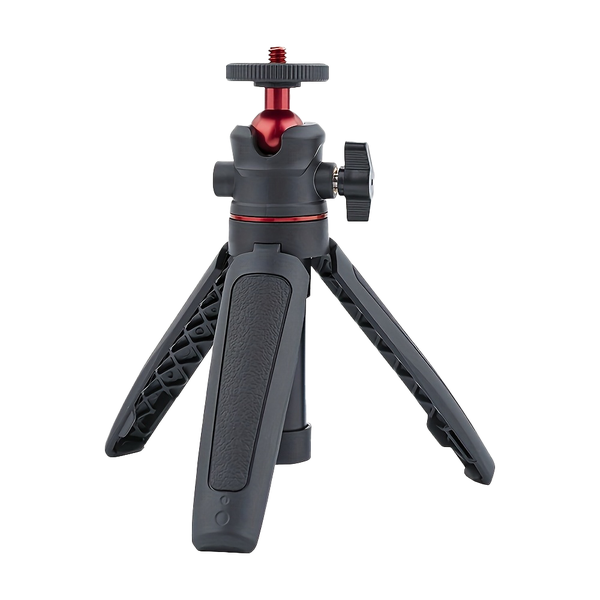 Compact Selfie Stick Tripod With Non-Slip Silicone Pad Adjustable Height