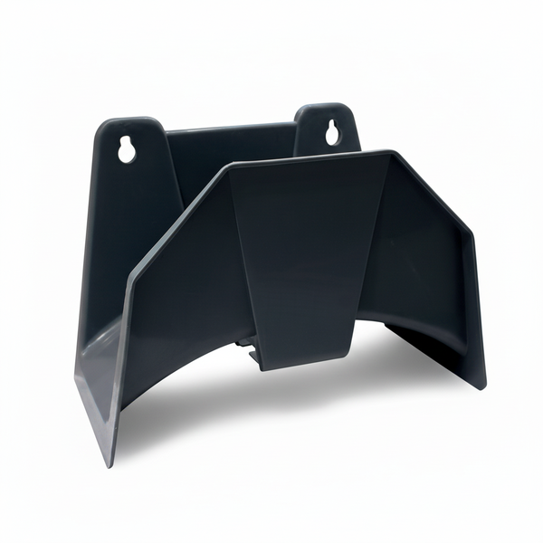 Aquacraft Wall-Mounted Hose Hanger - Durable Black Metal for 30m Hose
