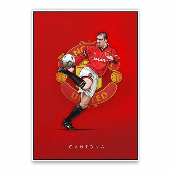 Cantona Man United Poster - A1