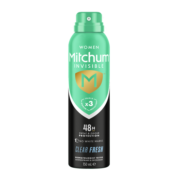Mitchum Aerosol Invisible Women 48hr - Clear Fresh - 150ml