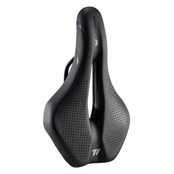 Frosted Leather Comfortable Cycling Seat - Shock Absorbing Bike Saddle