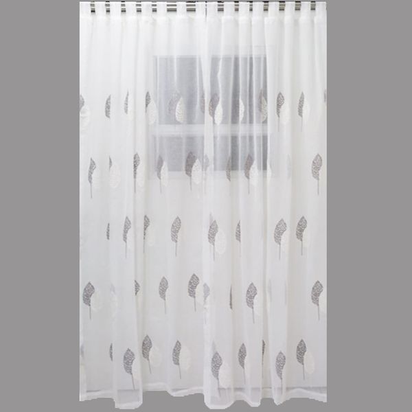 Matoc Designs Readymade Curtain -Tap Top Curtain -Grey White Trees -2 Pack