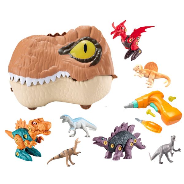 DIY Dinosaur Suitcase Disassembly Dinosaur Toy Set - Toys for Boys