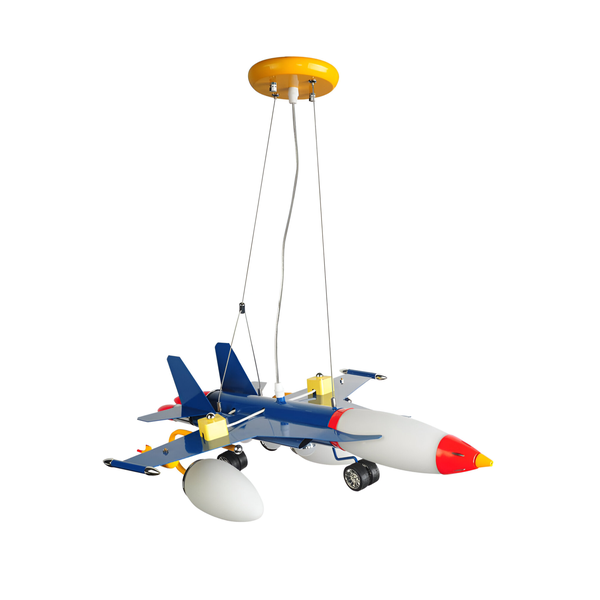 5-Lights Chandelier Airplane Pendant Lamp For Kid's Room