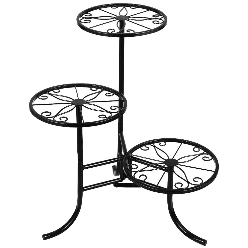 Garden home Triple Level Novelty Metal Pot Plant Stand - 51cm | Shop ...