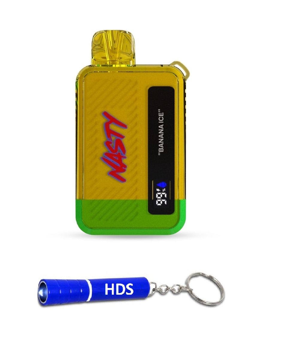 Nasty Bar 10000 Puff 50mg Disposable Vape Banana Ice with HDS Torch