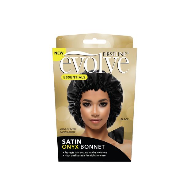 Evolve Onyx Sating Hair Care Bonnet