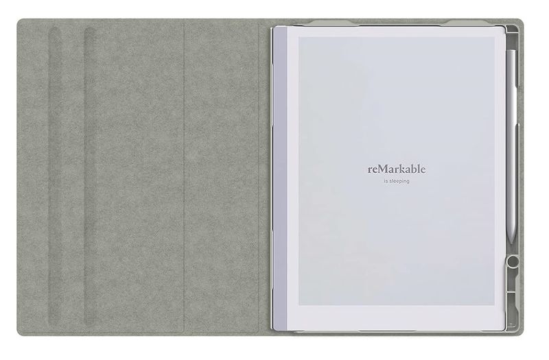 Protective Folio Cover Case For reMarkable 2 Tablet - Grey Fabric